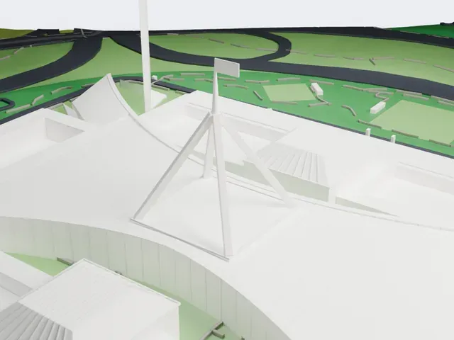 Parliament House Canberra model, East view