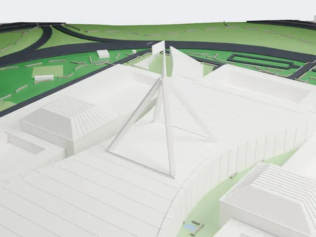 Parliament House Canberra model, North view