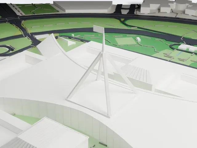 Parliament House Canberra model, West view