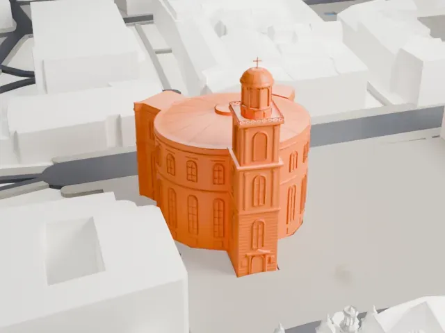 St. Paul’s Church (Paulskirche) model, South view
