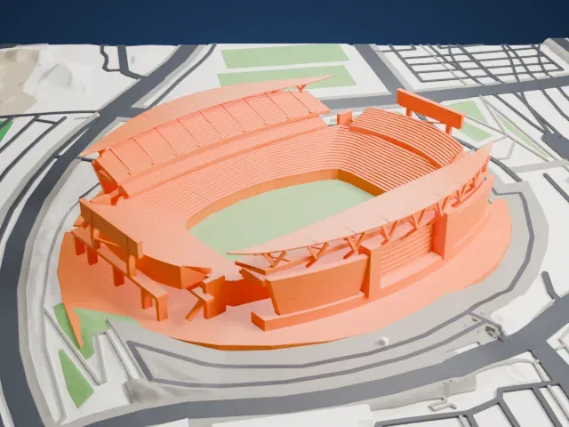 Paycor Stadium model, East view