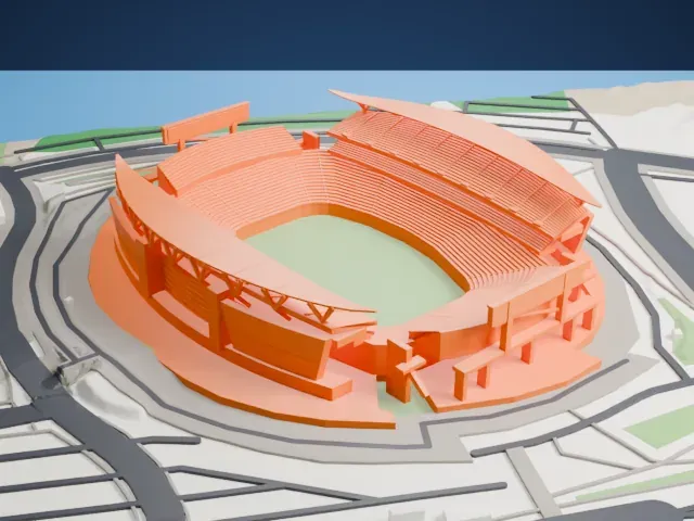 Paycor Stadium model, North view