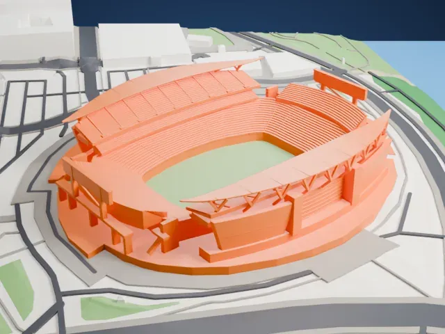 Paycor Stadium model, West view