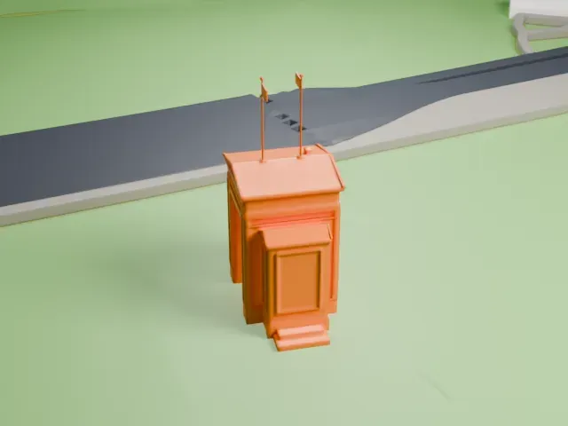 Peace Arch model, West view