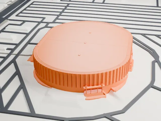 Pechanga Arena model, East view