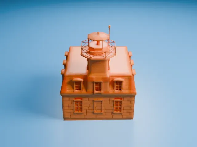 Penfield Reef Light model, South view