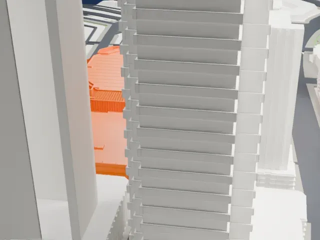 PeoplesBank Arena model, South view