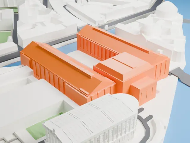 Pergamon Museum model, East view