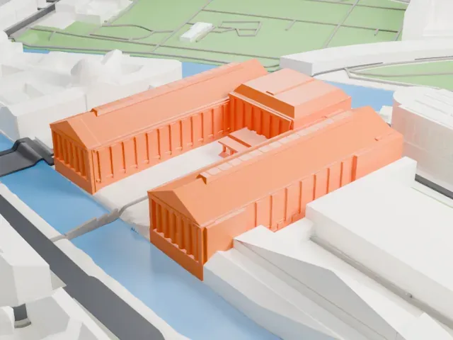 Pergamon Museum model, South view