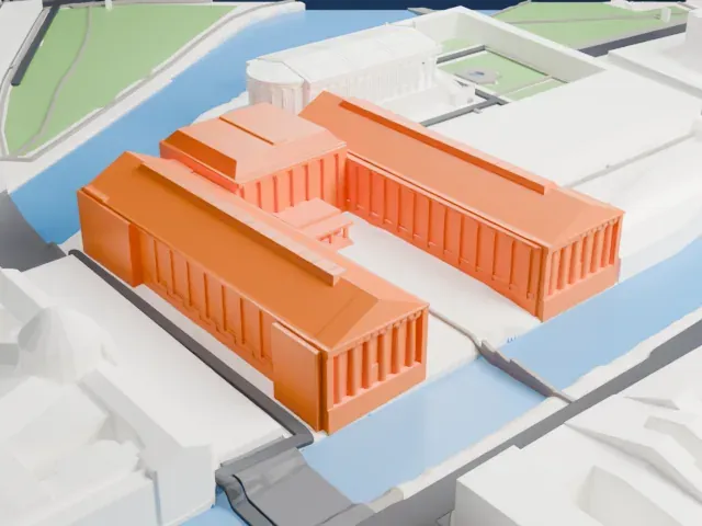 Pergamon Museum model, West view