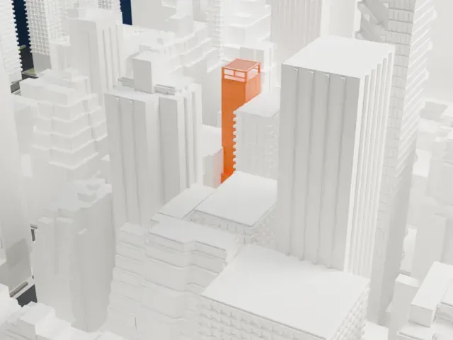 Permanent Mission of India to the United Nations model, North view