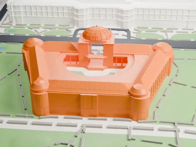 Petit Palais model, East view