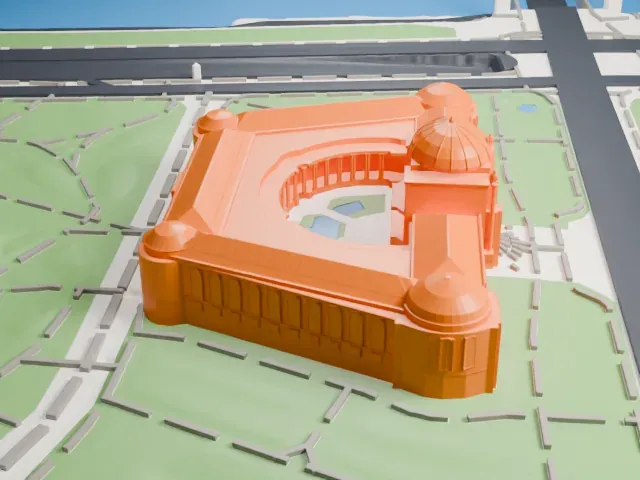 Petit Palais model, North view