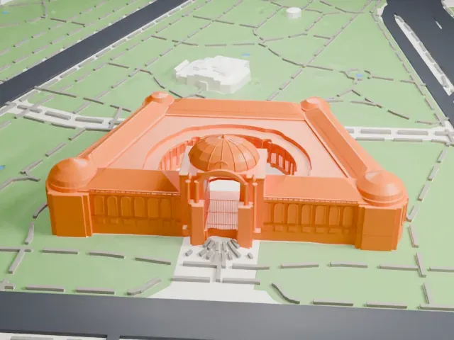 Petit Palais model, West view