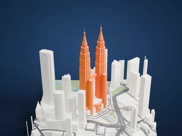 Petronas Towers model, North view
