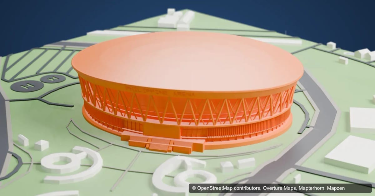 Philippine Arena in a 3D-Printed City Model | Mini Skyline