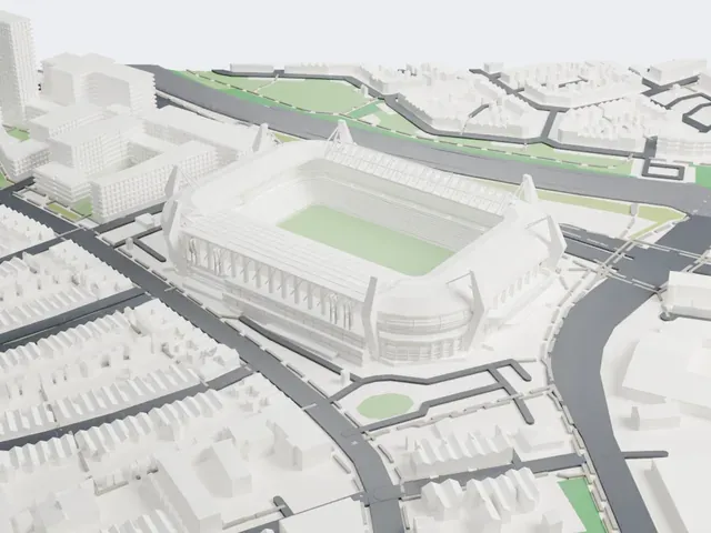 Philips Stadion model, South view