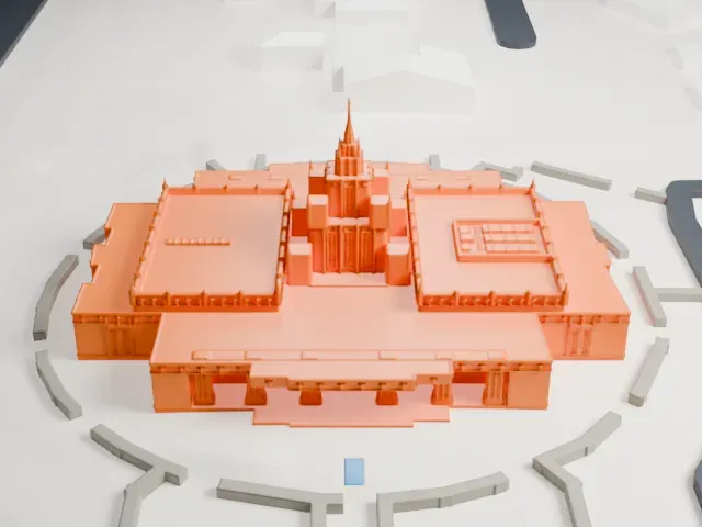 Phoenix Arizona Temple model, East view