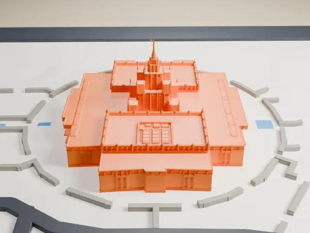 Phoenix Arizona Temple model, North view