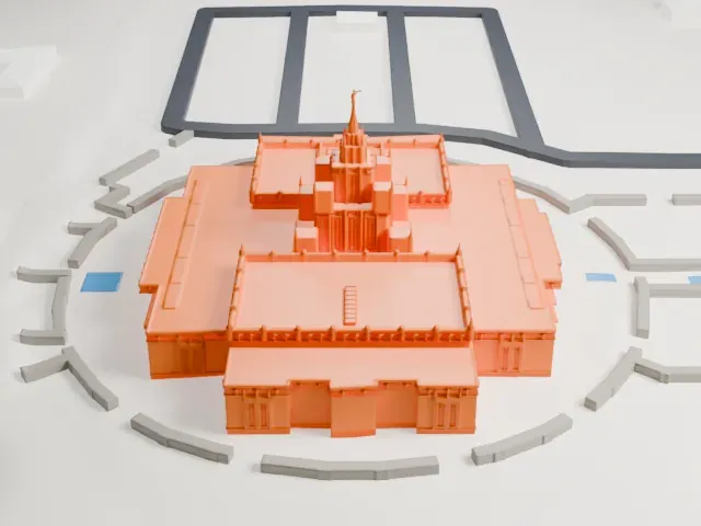 Phoenix Arizona Temple model, South view