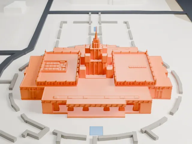 Phoenix Arizona Temple model, West view
