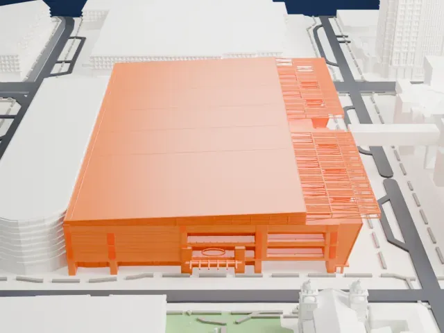 Phoenix Convention Center model, North view
