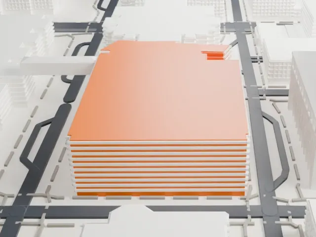 Phoenix Convention Center West model, North view
