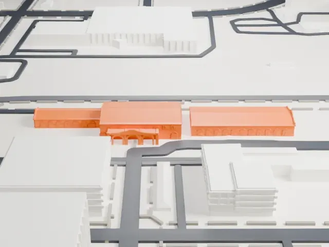 Phoenix Union Station model, North view