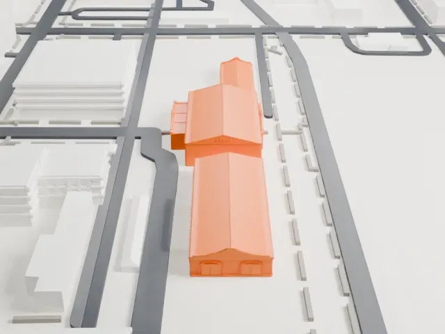 Phoenix Union Station model, West view