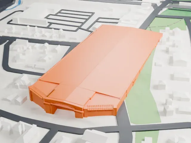 Picture House Regional Film Center model, South view