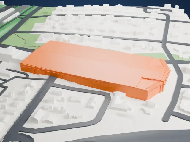 Picture House Regional Film Center model, West view