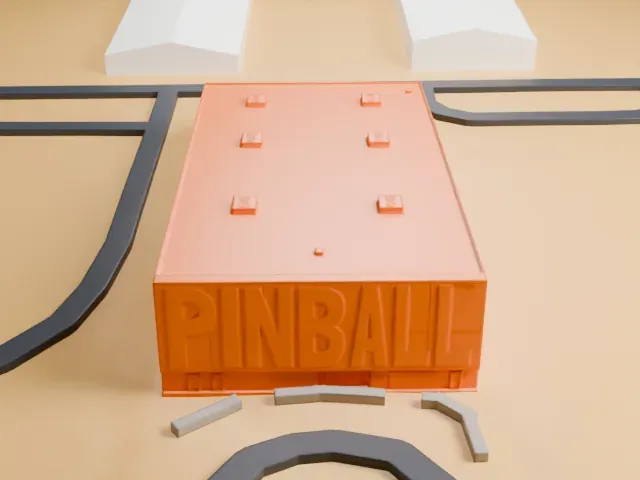 Pinball Hall of Fame model, West view