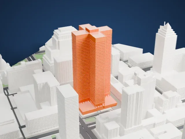 Place Ville Marie model, East view