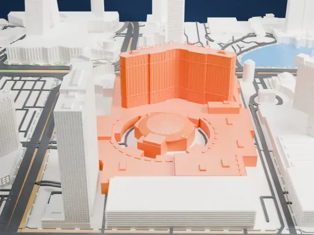 Planet Hollywood Las Vegas model, East view