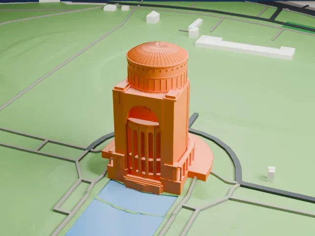 Planetarium Hamburg model, East view
