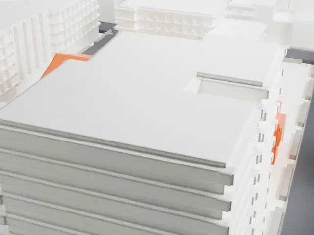 Plymouth Church, Brooklyn model, East view