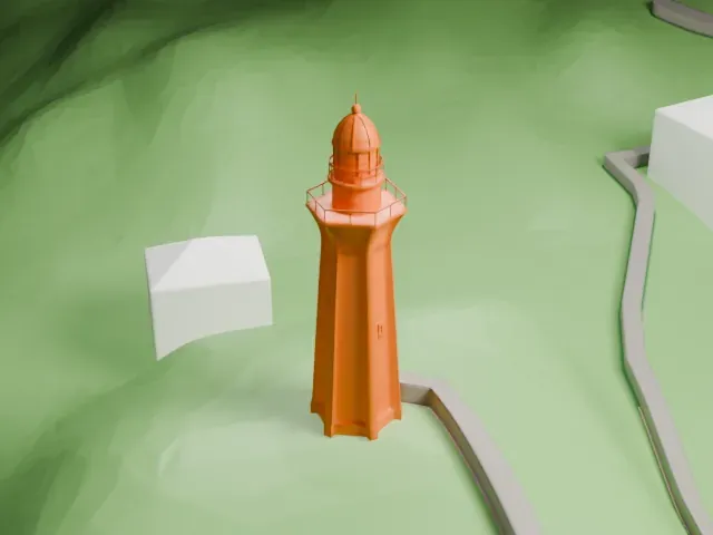 Point Atkinson Lighthouse model, South view