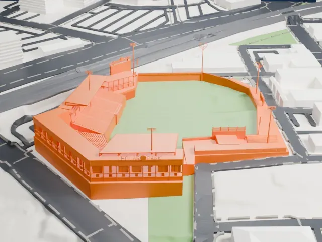 Polar Park model, South view