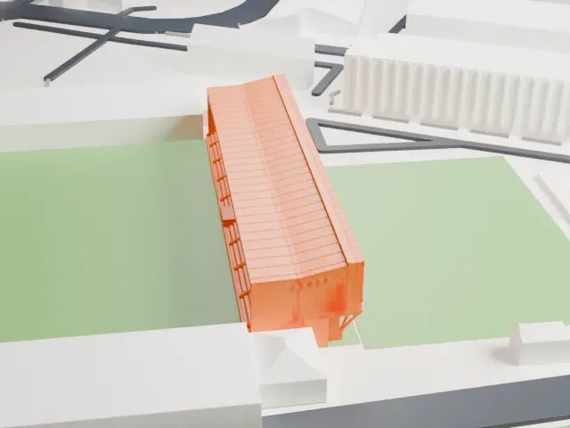 Portman Road model, North view