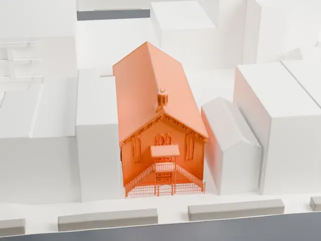 Powers Street Mosque model, North view