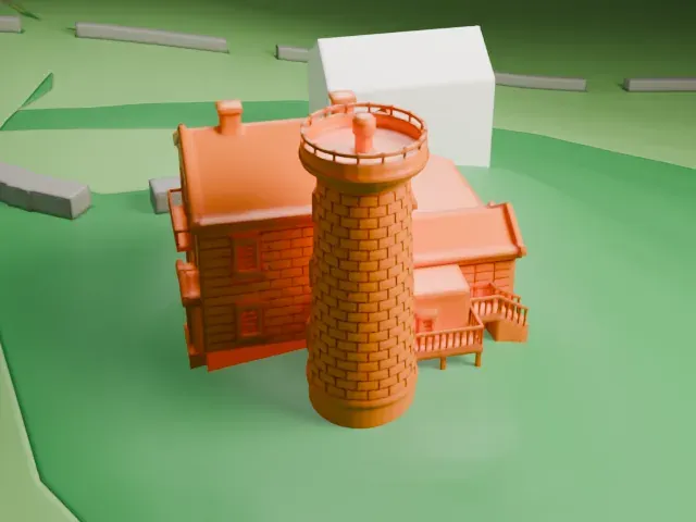 Prince's Bay Light model, East view