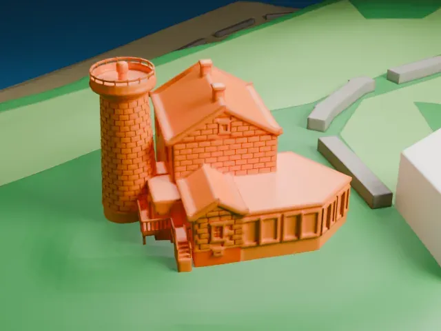Prince's Bay Light model, North view