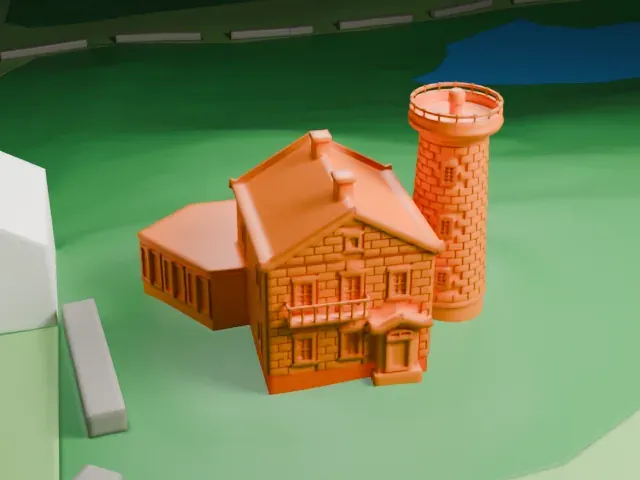 Prince's Bay Light model, South view