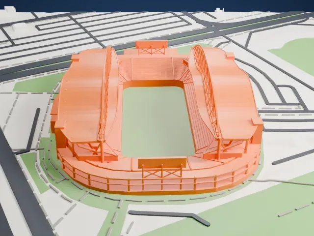 Princess Auto Stadium model, North view