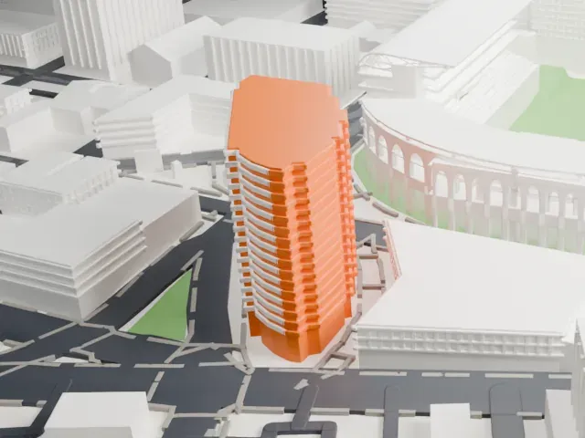 Providence Park model, North view