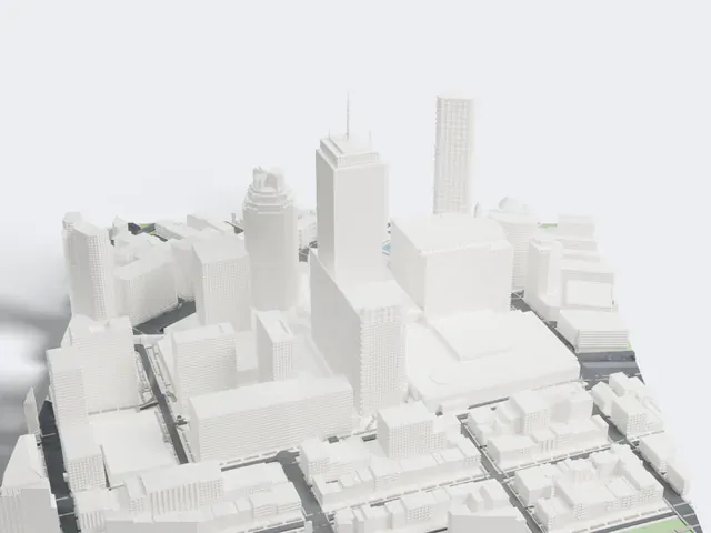 Prudential Tower model, North view