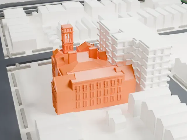 PS 66, Queens model, East view