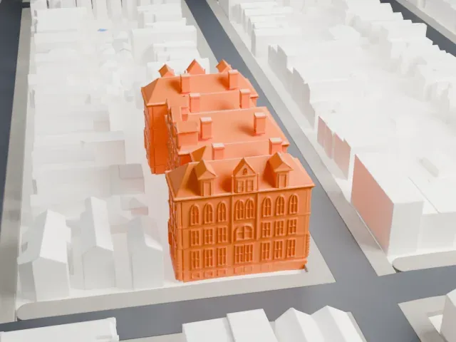 Public School 108, Brooklyn model, South view