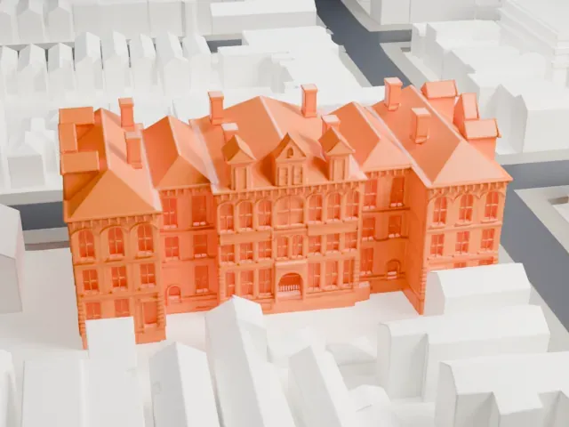 Public School 108, Brooklyn model, West view