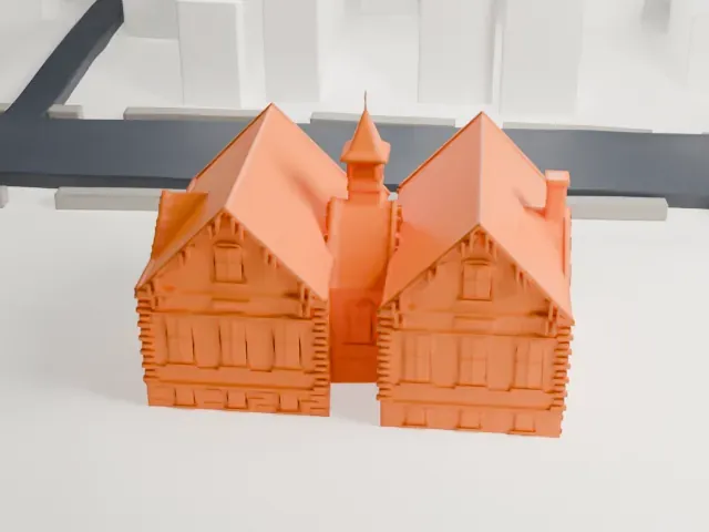 Public School 15, Bronx model, East view